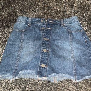 cute jean skirt